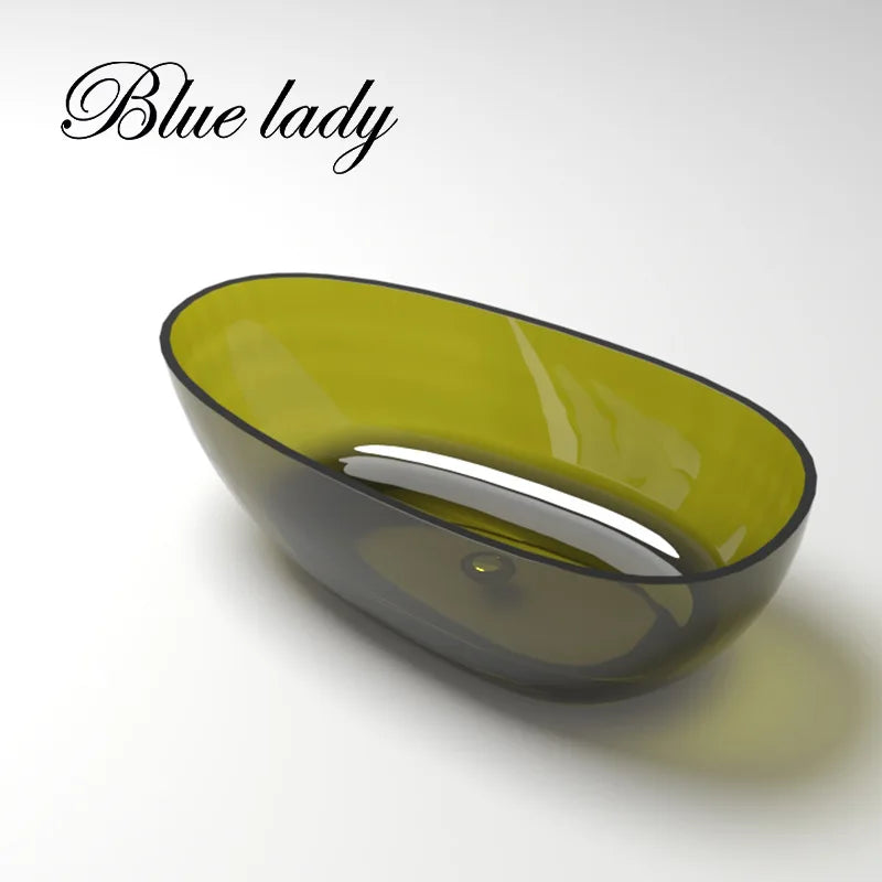 Lady Blue channel supplies unsaturated resin transparent bathtubs, free-standing family hotels, and homestays