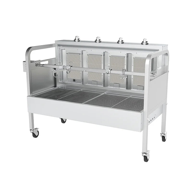 Large Commercial Stainless Steel Spit Roaster Pig Roaster Infrared Charcoal Barbecue Grill