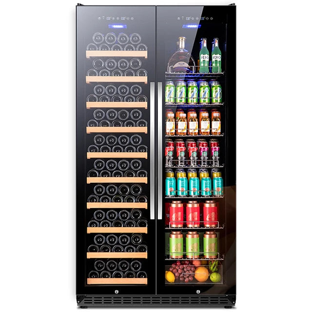 Large capacity display wine cooler beverage refrigerator strong cabinet for commercial