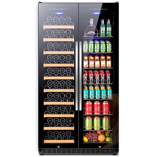 Large capacity display wine cooler beverage refrigerator strong cabinet for commercial