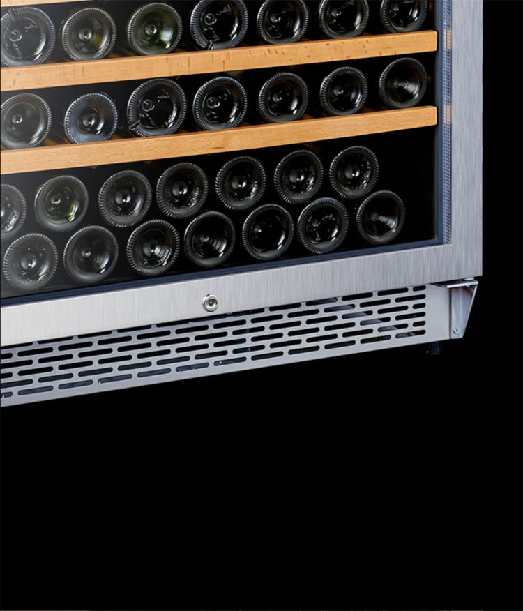 Large-scale Wine Fridge House company Wine Cooler Dual Zone Stainless Steel Door Built-in Display Wine Cave