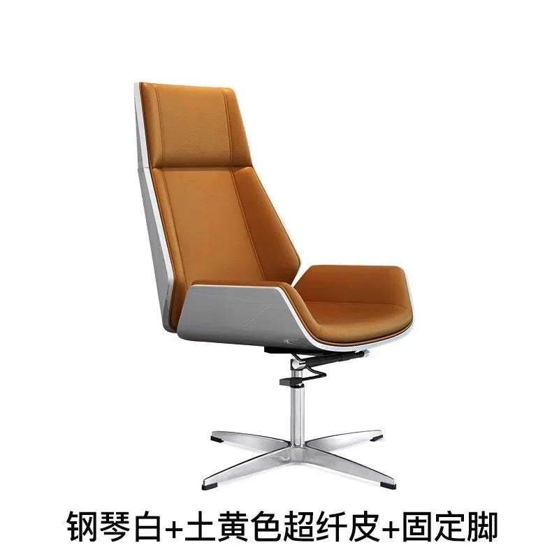 Leather Armchair Office Chairs Comfy Floor Siege Armrest Gaming Office Chairs Rolling Accent Sillas De Oficina Rome Furniture