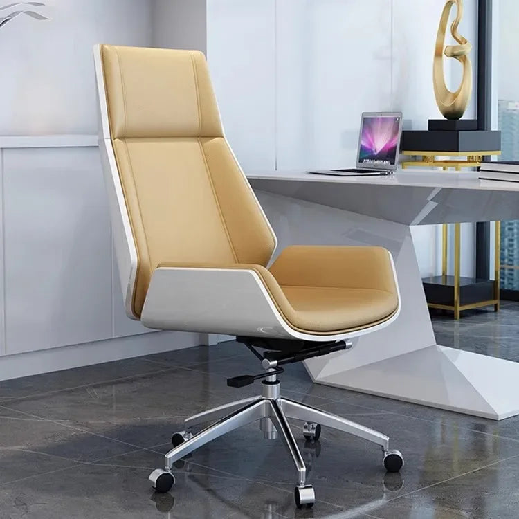 Leather Armchair Office Chairs Comfy Floor Siege Armrest Gaming Office Chairs Rolling Accent Sillas De Oficina Rome Furniture