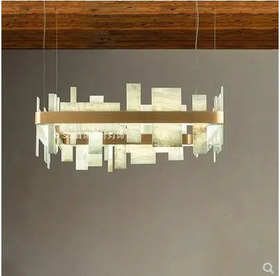 Led Postmodern New Chinese Bedroom Restaurant Villa American marble chandelier Long work conference room bar wall lamp