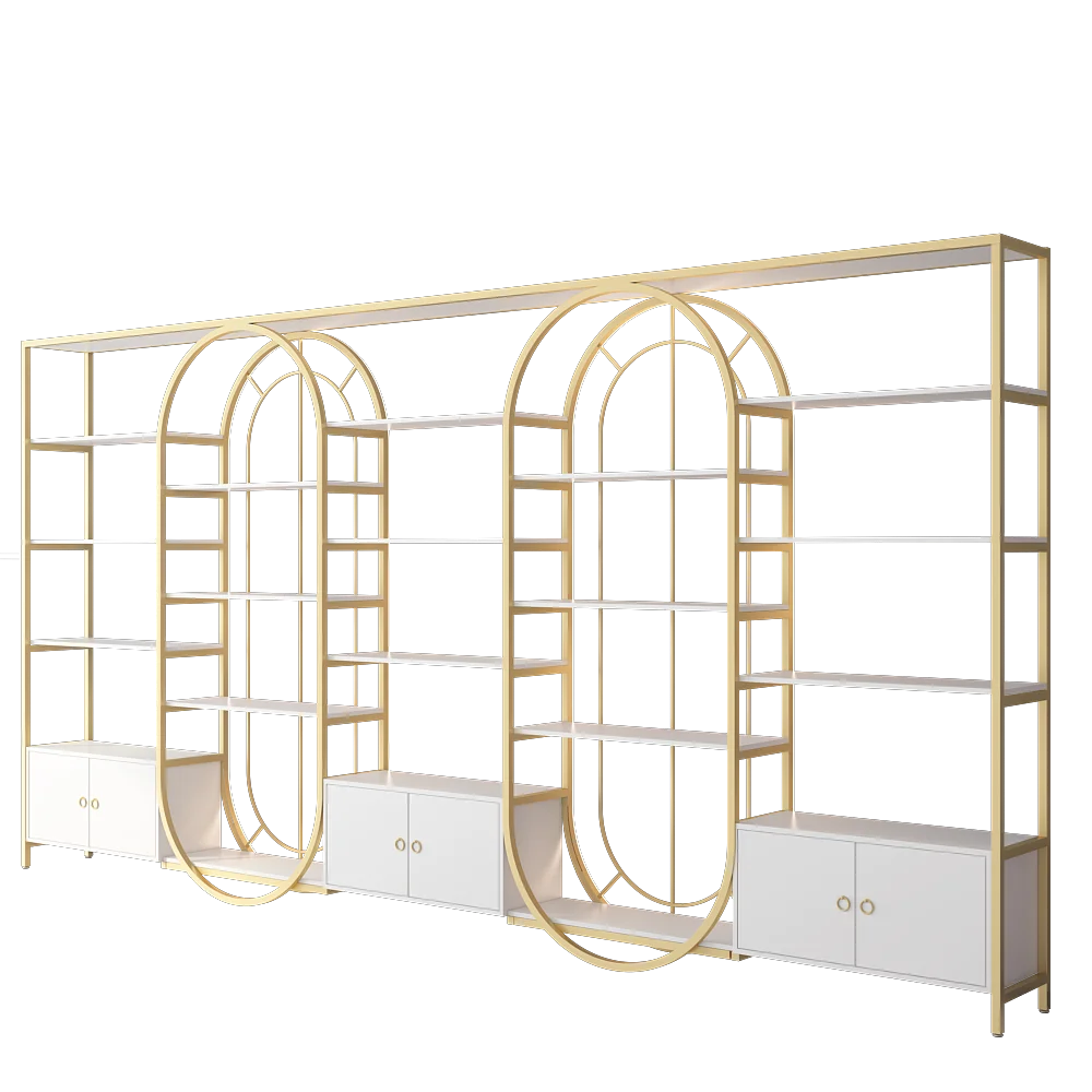 Light Luxury Beauty Salon Display Cabinet Cosmetics Storage Rack Skincare Products Barber Shop Product Display Cabinet Mother an