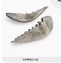 Light luxury crystal glass custom chandelier personality wing lamp Fashion living room Dining room Villa cable lighting