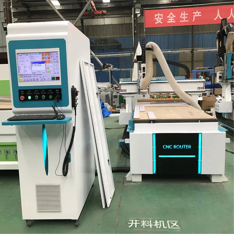 Linear style auto tool changer 1325 ncstudio cnc wood machine/ATC 1325 cnc 3d wood milling cutter for furniture door