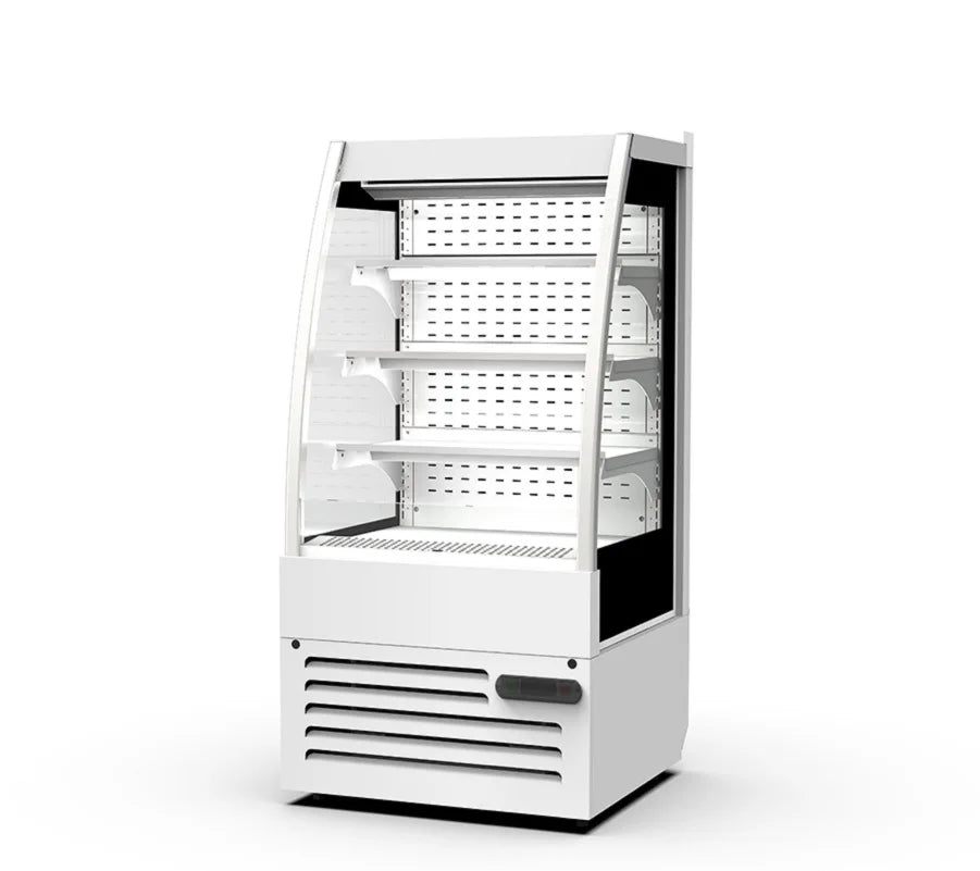 Lintee supermarket air curtain cabinet multi-layer open chiller fruit and drink display refrigerator