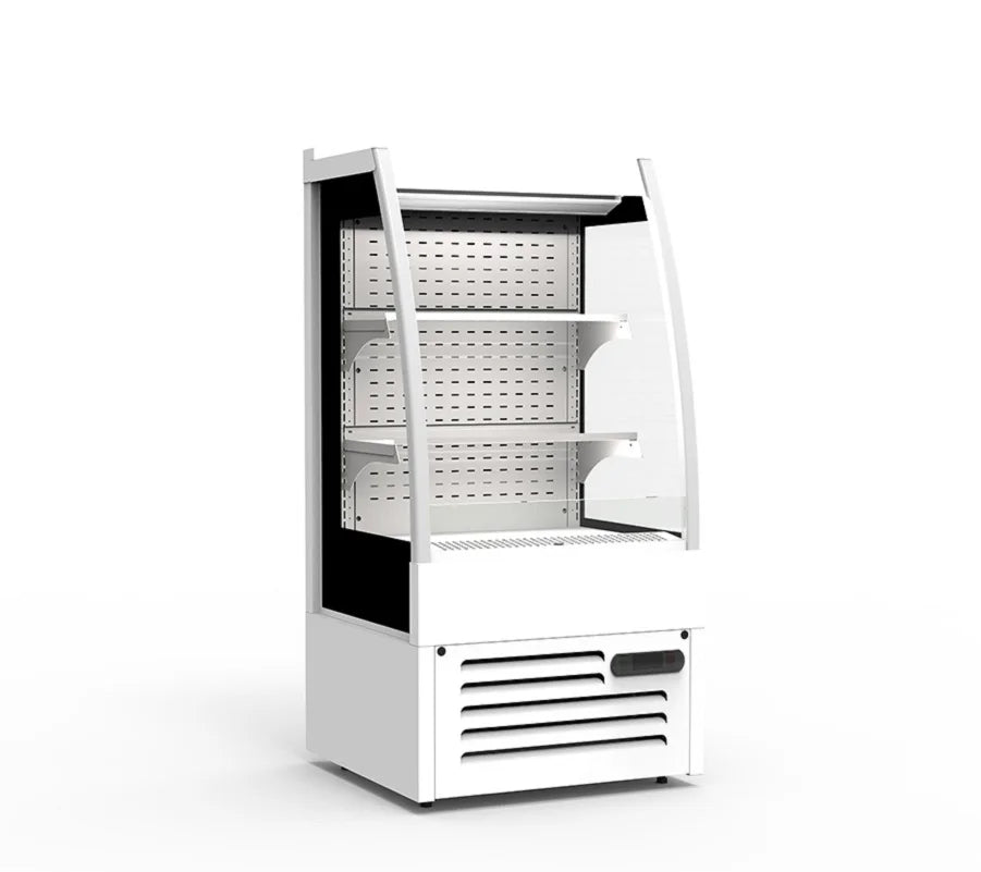 Lintee supermarket air curtain cabinet multi-layer open chiller fruit and drink display refrigerator