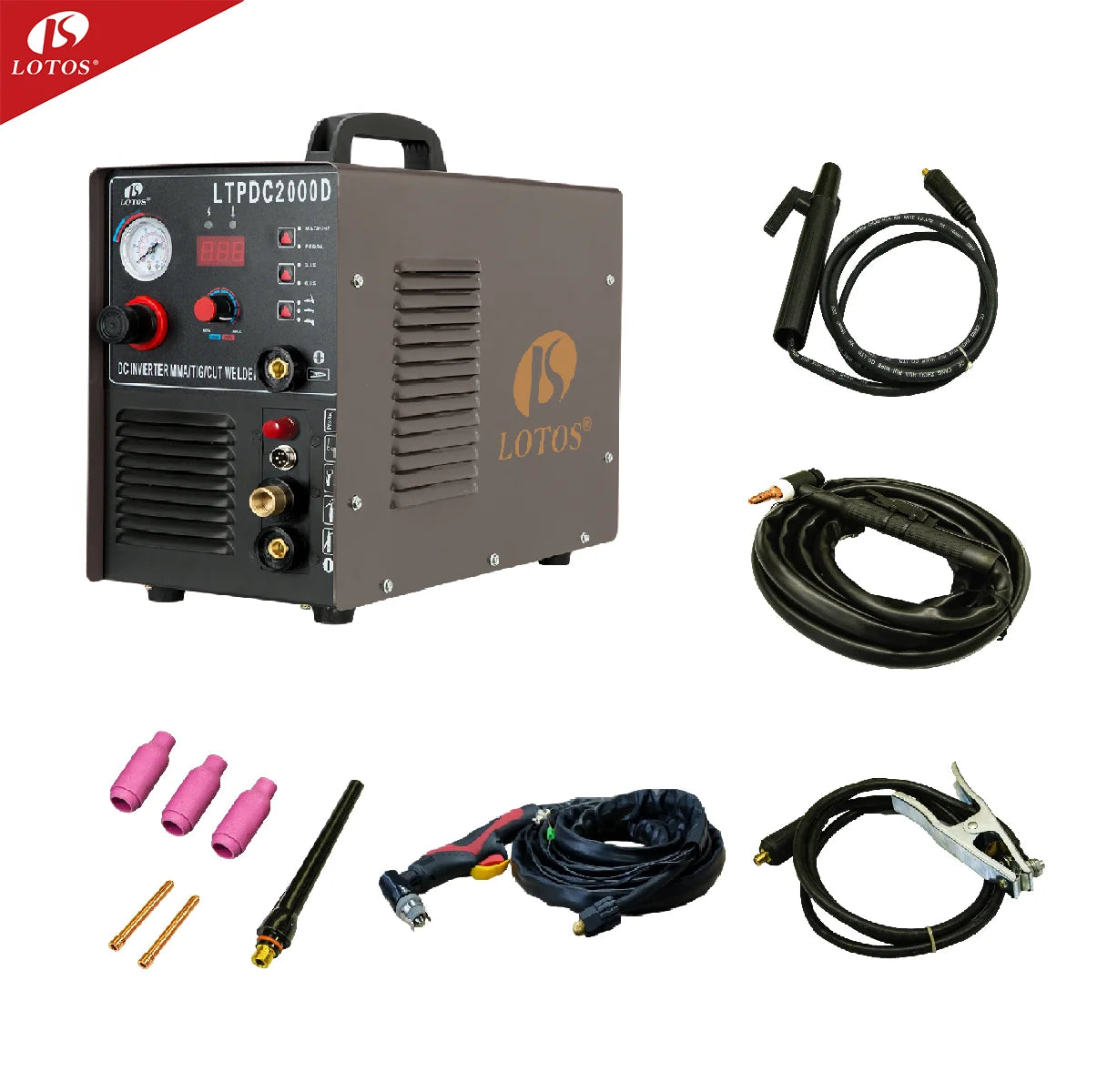 Lotos American Best Brand 3 In 1 Welder 200 A Us Mosfet Arc And Tig Welding Machine Equipment 110v 220v For Sale