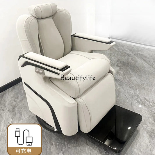 Luxury Massage Armchair Electric Smart USB Charging Barber Chair
