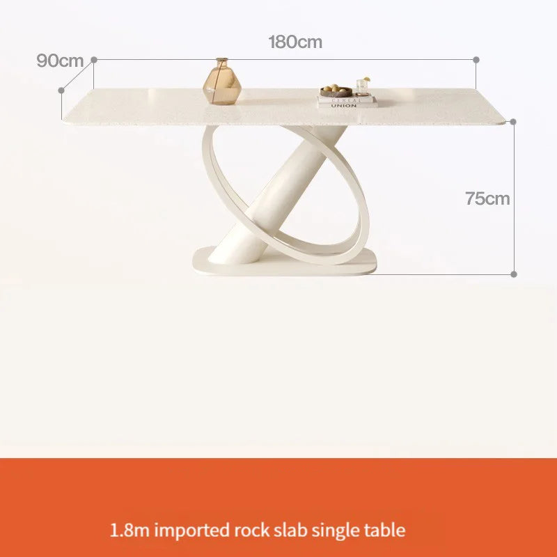 Luxury Table And Chairs In Ivory For Living Room Kitchen Apartment Minimalist Tables Coffee Mesa Auxiliar Salon Hotel Furniture