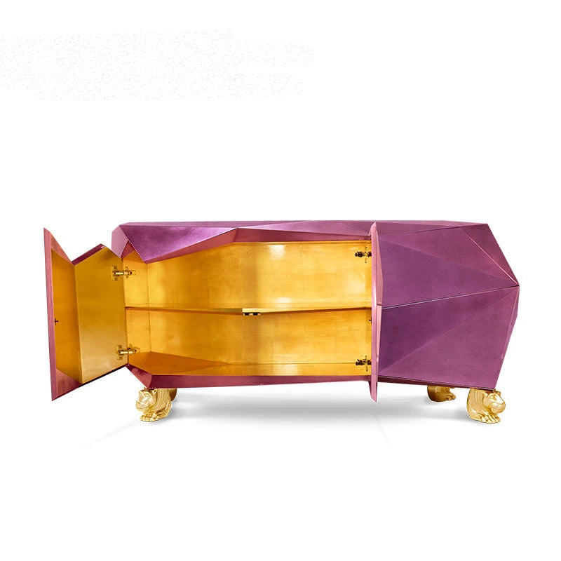 Luxury storage side cabinet Designer Furniture Home Wood With Paint Process Cabinet Living Room Decorative Cabinet