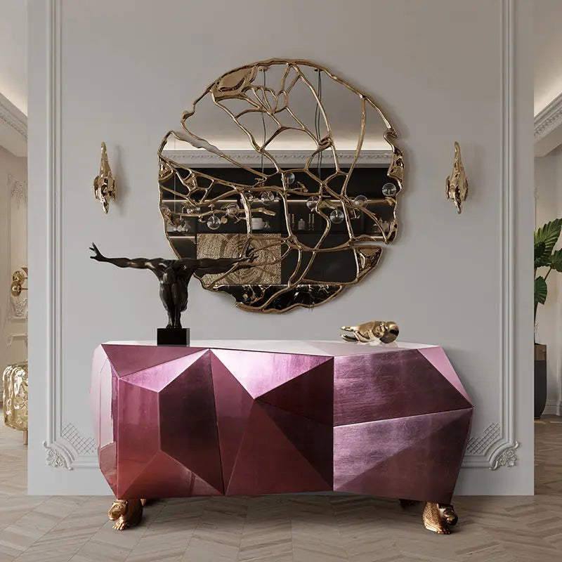 Luxury storage side cabinet Designer Furniture Home Wood With Paint Process Cabinet Living Room Decorative Cabinet