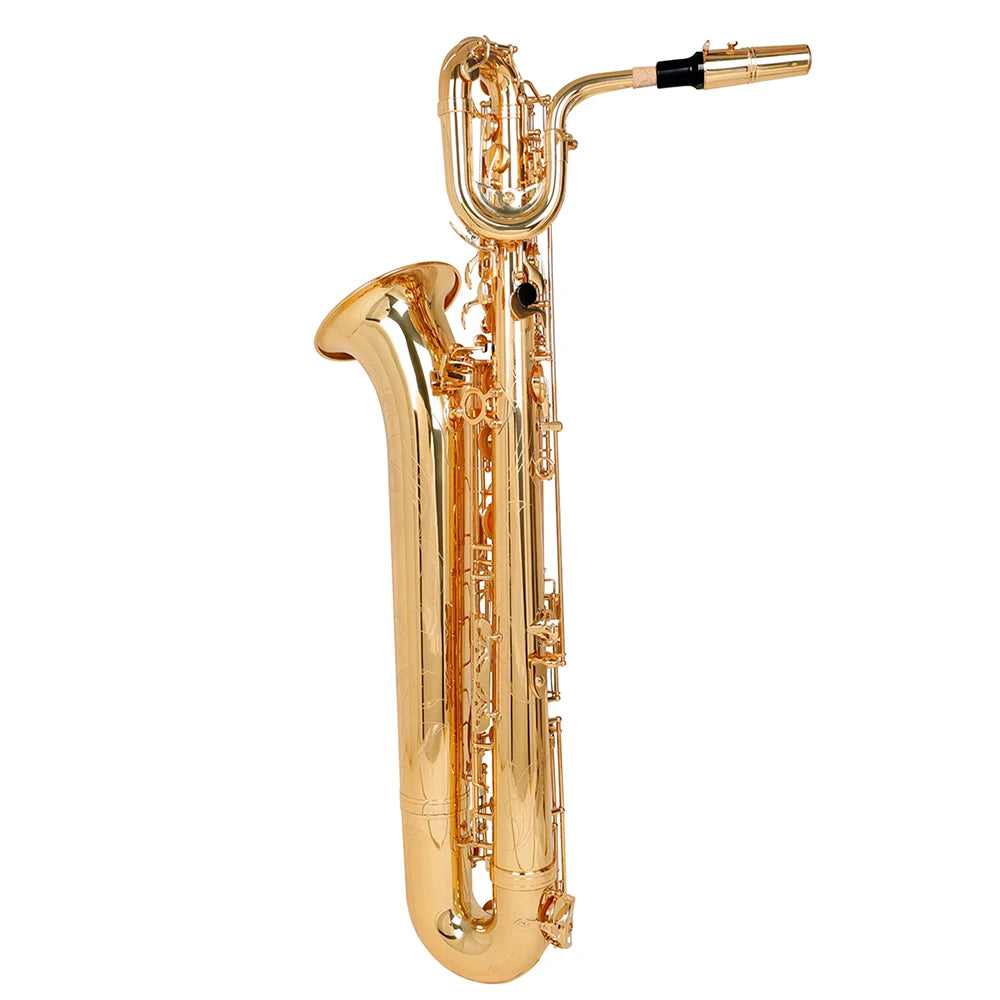 M MBAT Baritone Saxophone E Flat Hand Carving Woodwind Instruments With Replaceable Fitting Suit For Beginner Adult Grading Exam