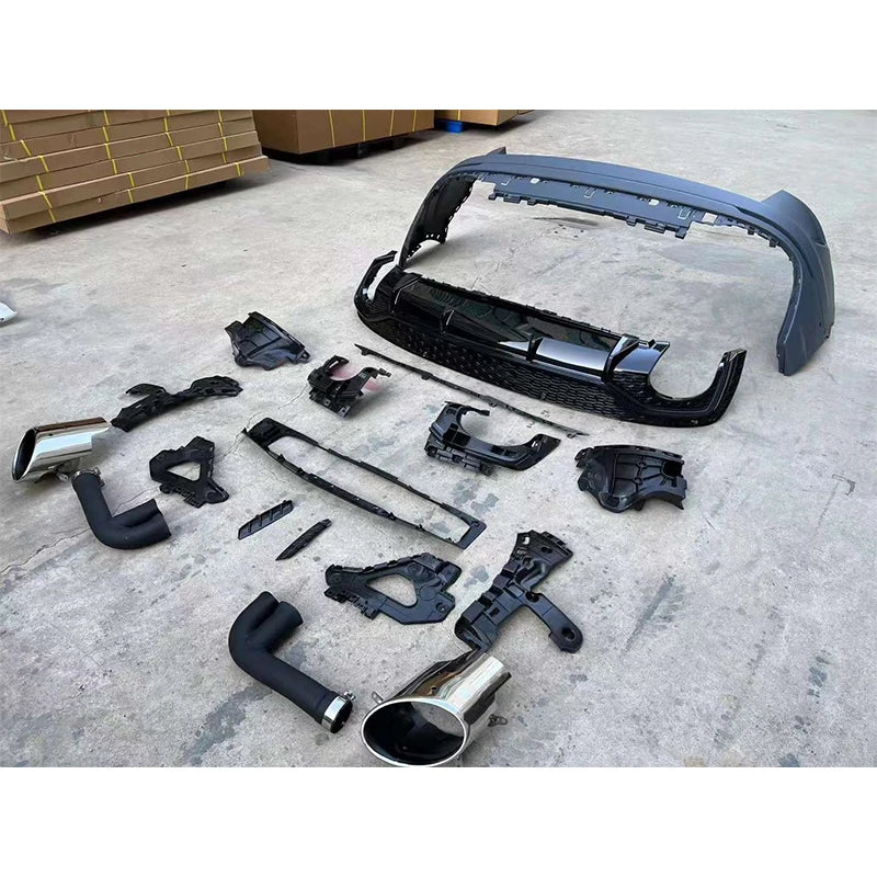 M Style Dry Carbon Fiber Body Kit Front And Rear Bumpers Spoilers Side Skirts For  Q8 2019-2023