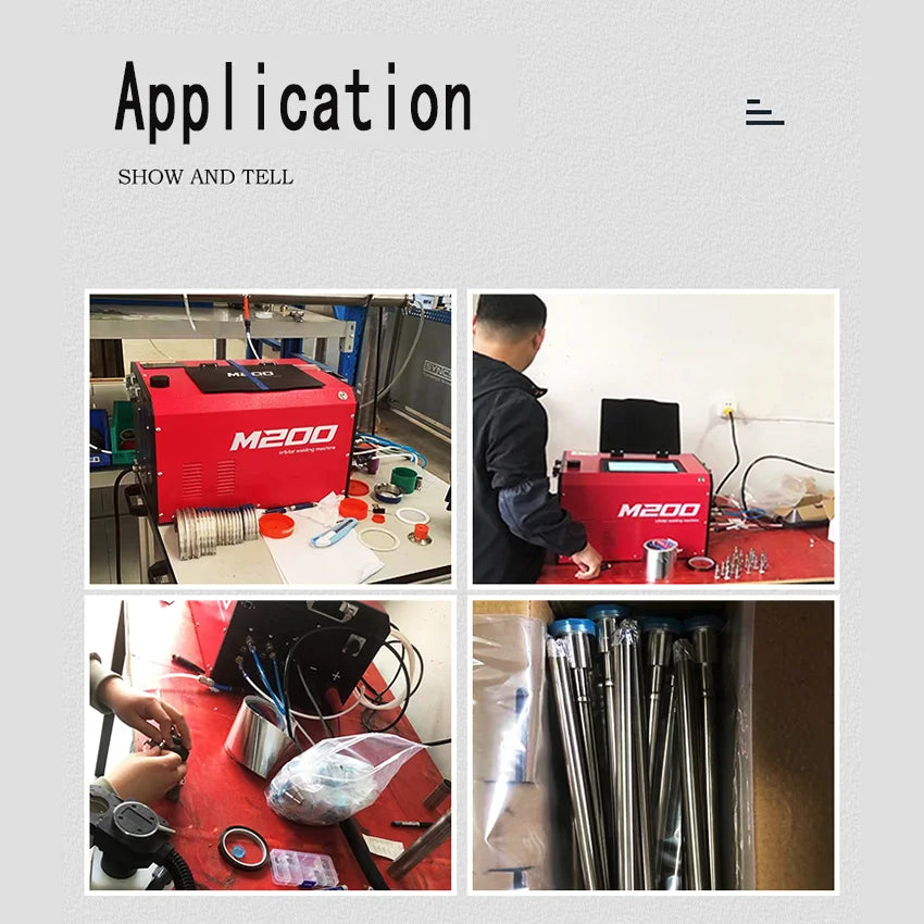 M200 orbital welding equipments is suitable for sanitary pipe,EP pipe,BA pipe, micro-fittings, food , medicine ,semiconductor