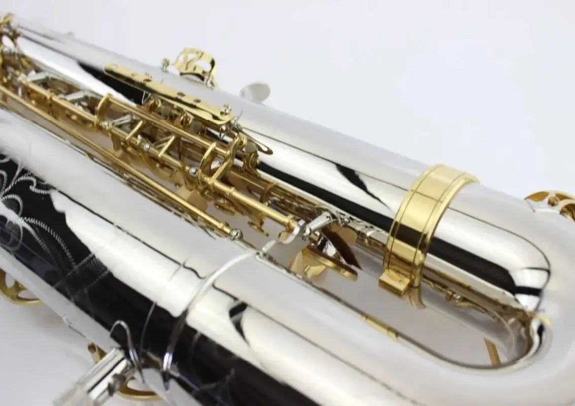 MARGEWATE Eb Baritone Saxophone Brass Nicke Silver Gold Key Bari Sax New Arrival Musical Instrument with Mouthpiece Case