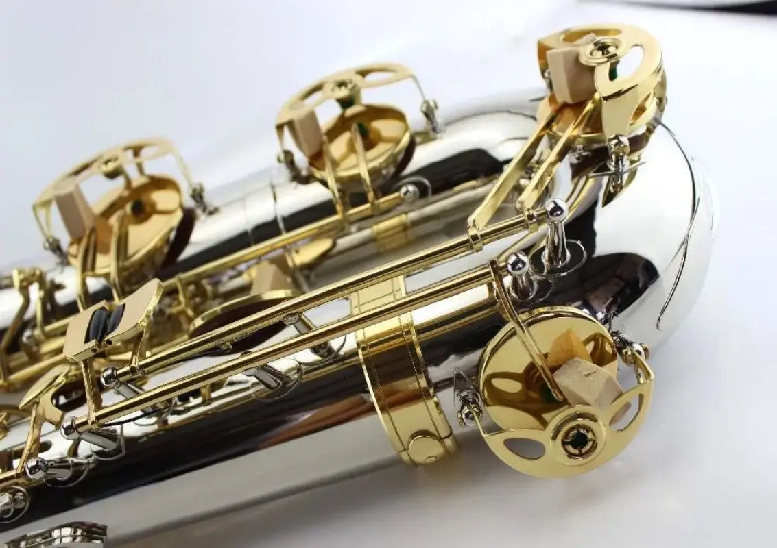 MARGEWATE Eb Baritone Saxophone Brass Nicke Silver Gold Key Bari Sax New Arrival Musical Instrument with Mouthpiece Case