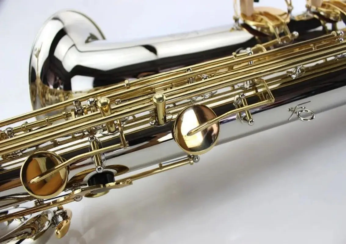 MARGEWATE Eb Baritone Saxophone Brass Nicke Silver Gold Key Bari Sax New Arrival Musical Instrument with Mouthpiece Case