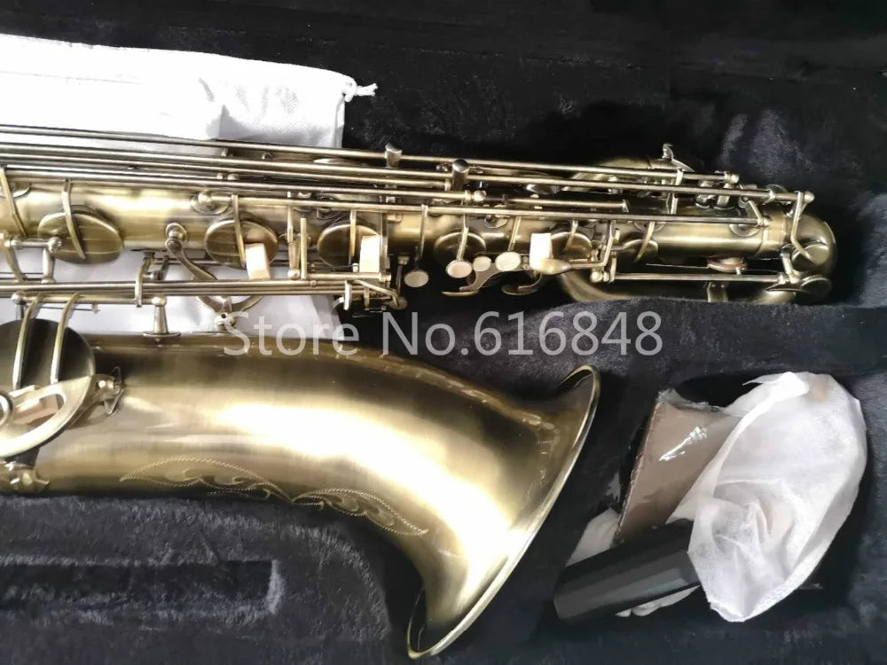 MARGEWATE Professional Baritone Saxophone High Quality Brass Tube Antique Copper Can Be Customized Logo Sax Free Shipping