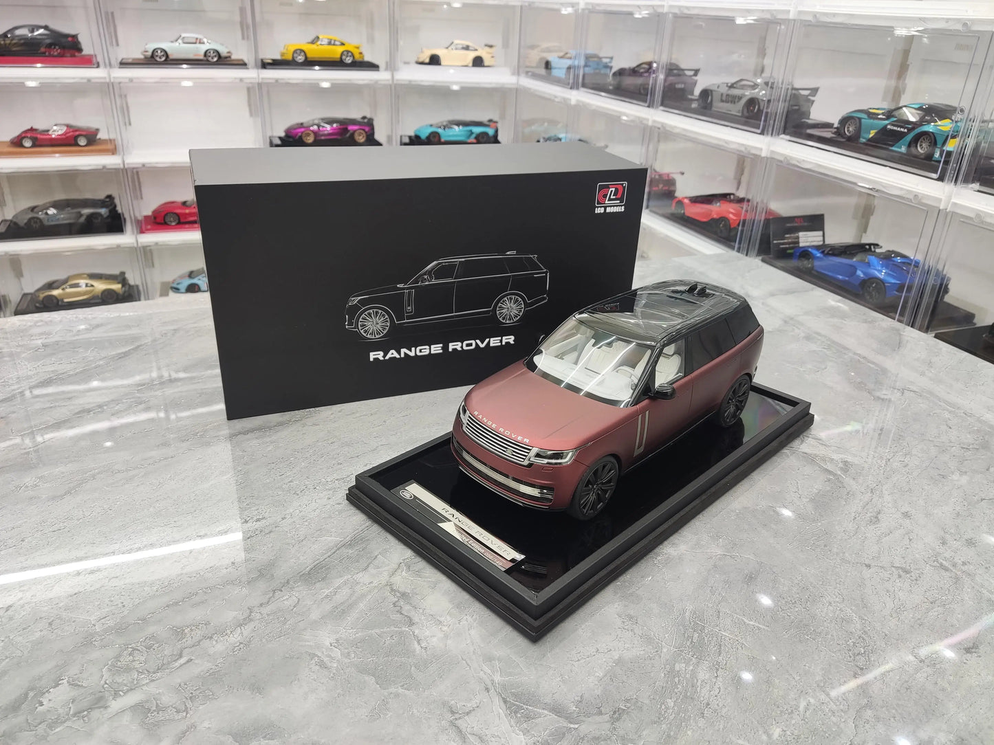 MH 1:18 For Range Rover Autobiography Extended 2023 SUV Simulation Limited Edition Resin Metal Static Car Model Toy Gift