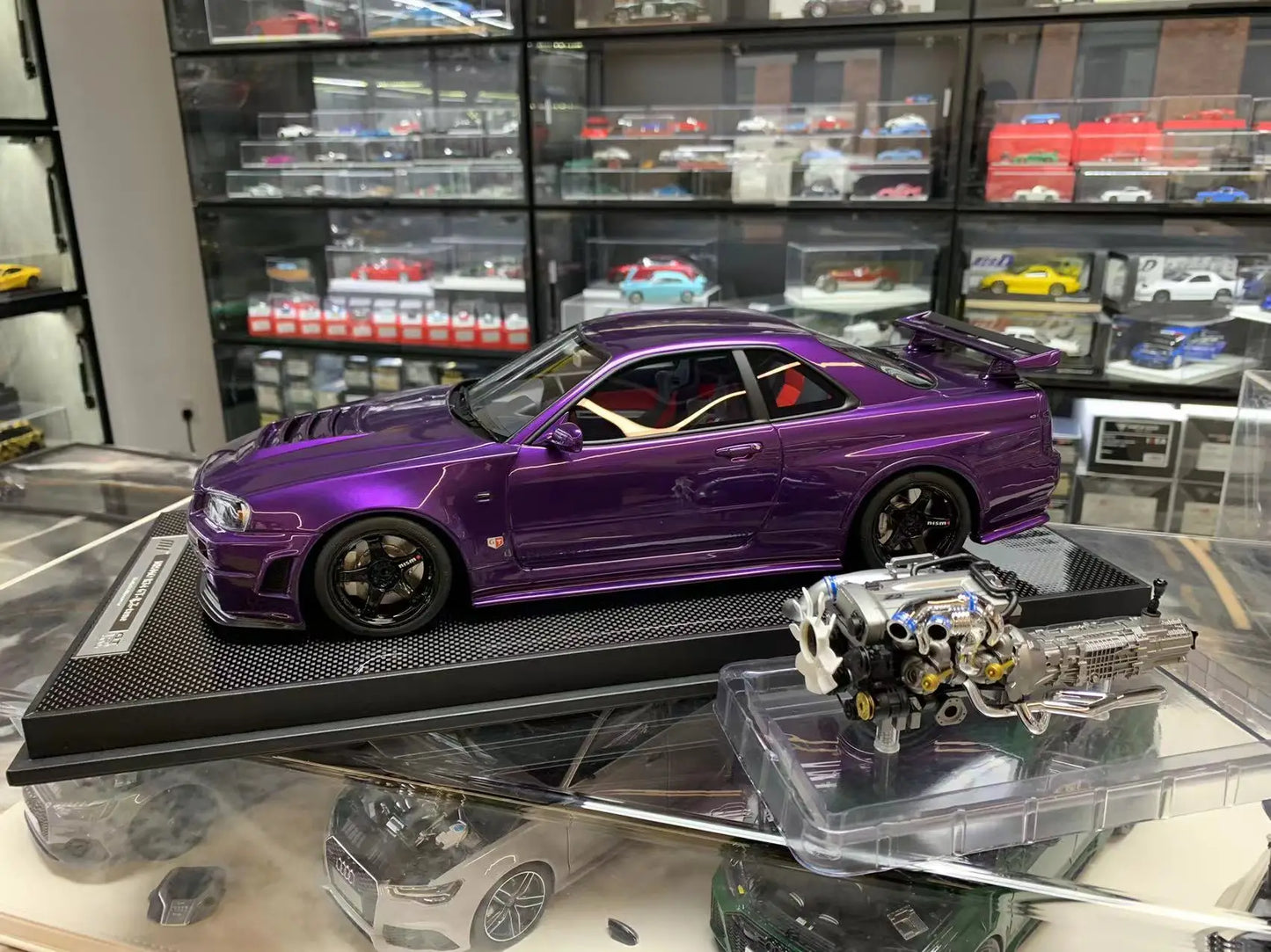 MH Motorhelix 1:12 GTR R34 Z-tune JDM Limited to 50 Pieces Simulation Resin Static Car Model Toys Gift