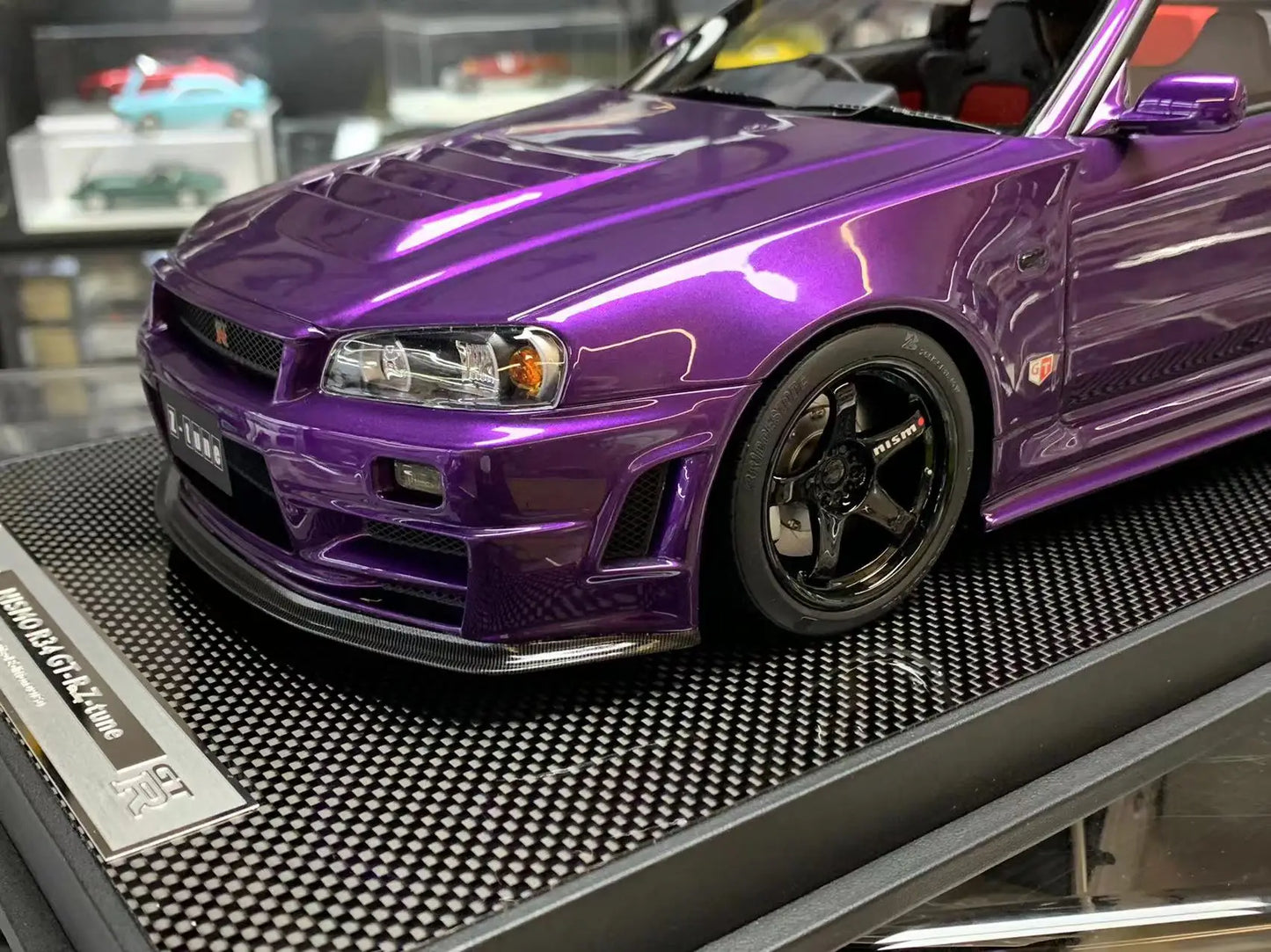 MH Motorhelix 1:12 GTR R34 Z-tune JDM Limited to 50 Pieces Simulation Resin Static Car Model Toys Gift