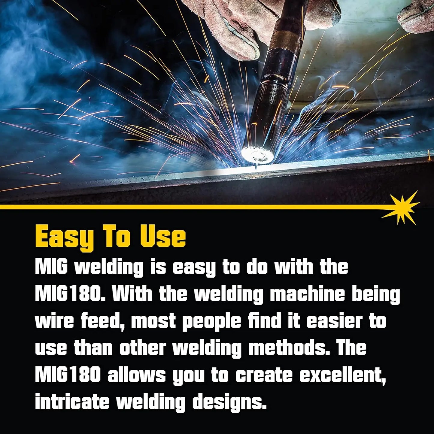MIG180 Mig Welder 180 Amp Wire Feed Welding Machine with Dual Voltage 220v 110v Welding Machine The Same Equipment Runs