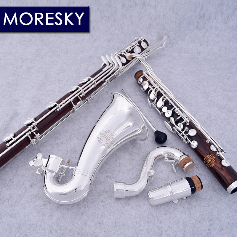 MORESKY Bass Clarinet Low-C Bb/Sib Professional Cocobolo Wood BCL-288