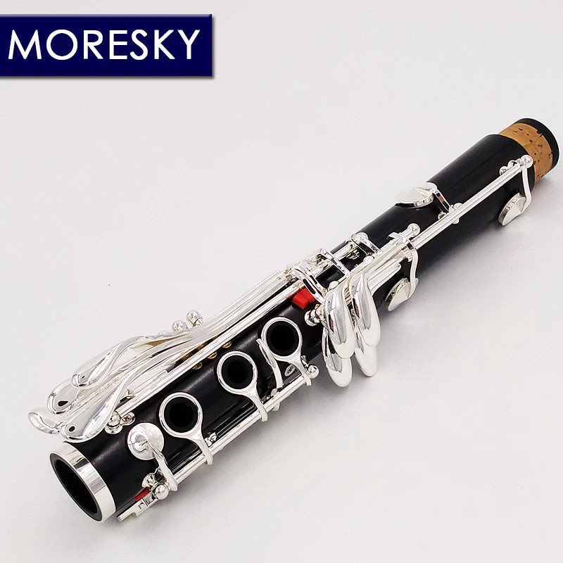 MMOOKA MORESKY Clarinet Wood ebony clarinet Tube 18 Keys bB Clarinet Grenadilla Solid wood bb clarinet LUNA