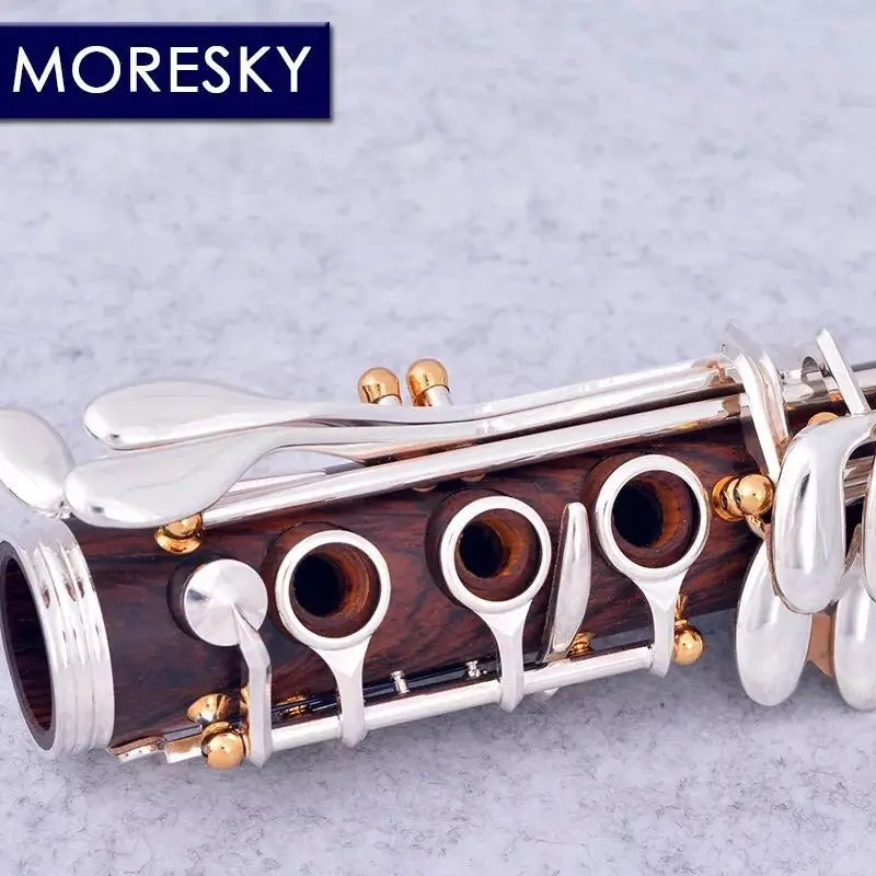 MORESKY Cocobolo Clarinet C Tune 17 Keys Silver Plated Klarinet In Do MC69
