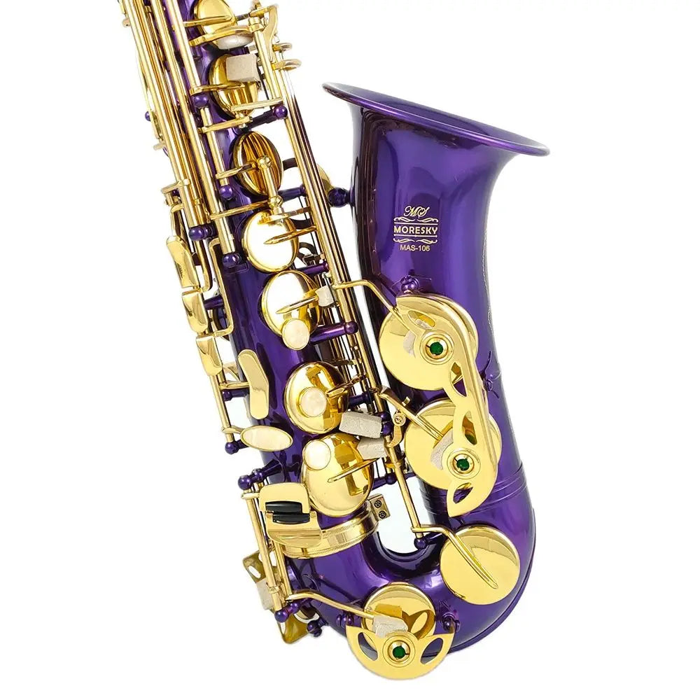 MORESKY E-Flat Eb Alto Saxophone Gold Keys With Case Music Instrument