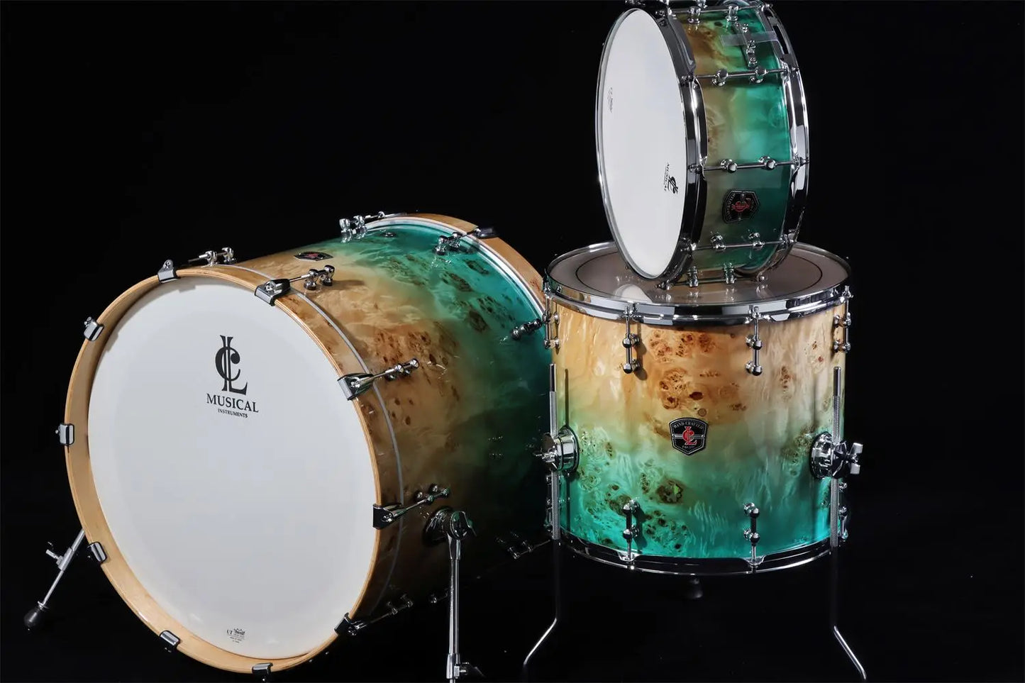 MMOOKA Made in China percussion instruments 5 drums 2/3/4 cymbals drum set beginner of practical drum kit