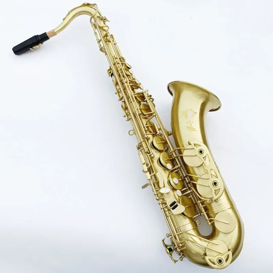 Made in France STS-802  Saxophone Bb Tenor Brass Gold Lacquer Musical Instrument Saxophone B Flat Sax  Wire drawing