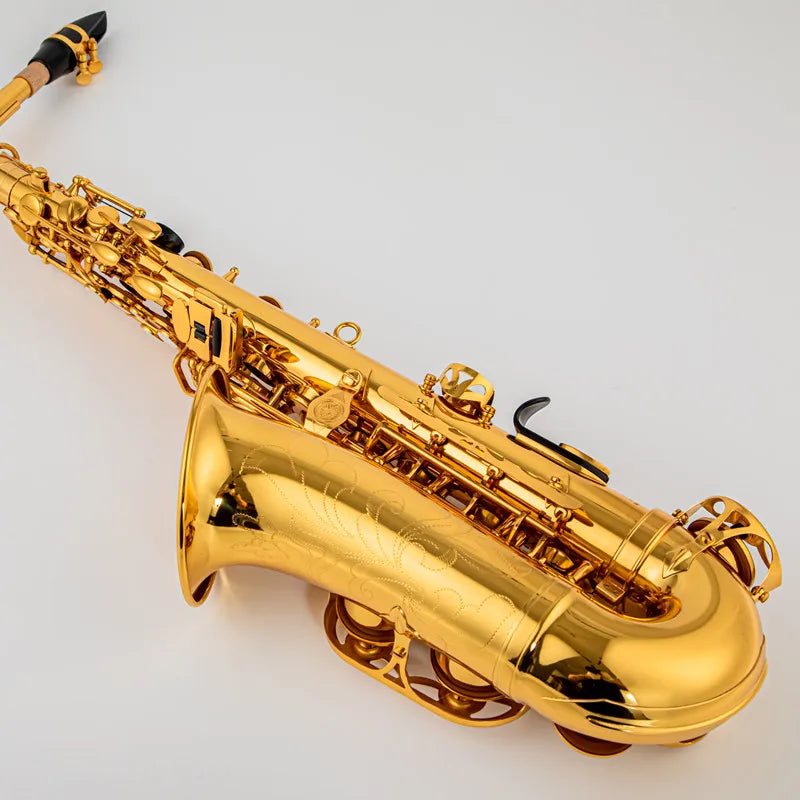 Made in Japan 380 Professional Alto Drop E Saxophone Gold Alto Saxophone with Band Mouth Piece Reed Aglet More Package mail
