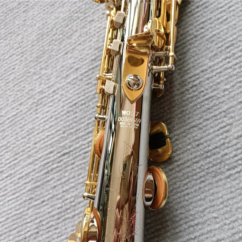 Made in Japan Soprano Saxophone WO37 Silvering Gold Key With Case Sax Soprano Mouthpiece Ligature Reeds Neck