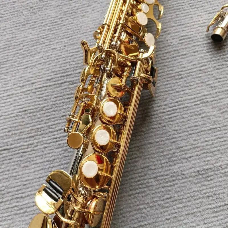 Made in Japan Soprano Saxophone WO37 Silvering Gold Key With Case Sax Soprano Mouthpiece Ligature Reeds Neck