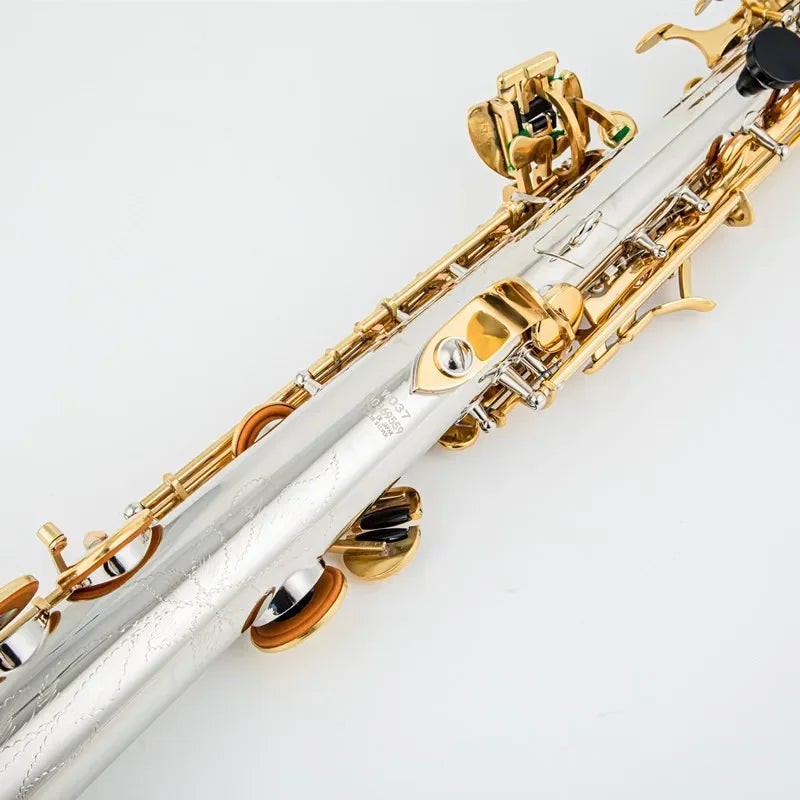 Made in Japan Soprano Saxophone WO37 Silvering Gold Key With Case Sax Soprano Mouthpiece Ligature Reeds Neck
