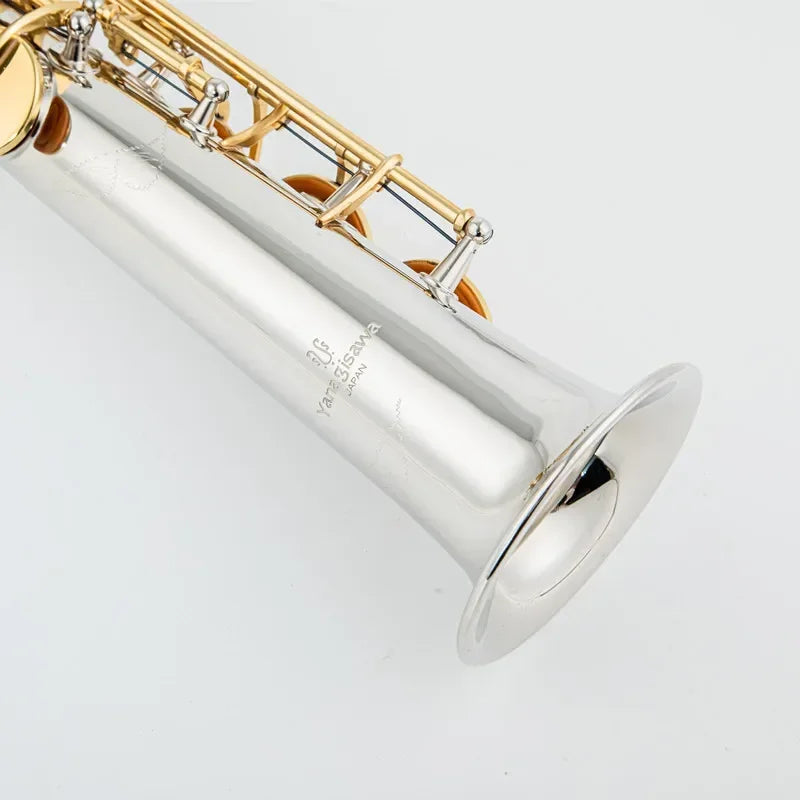Made in Japan Soprano Saxophone WO37 Silvering Gold Key With Case Sax Soprano Mouthpiece Ligature Reeds Neck