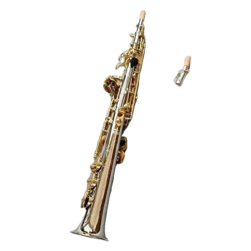 Made in Japan Soprano Saxophone WO37 Silvering Gold Key With Case Sax Soprano Mouthpiece Ligature Reeds Neck
