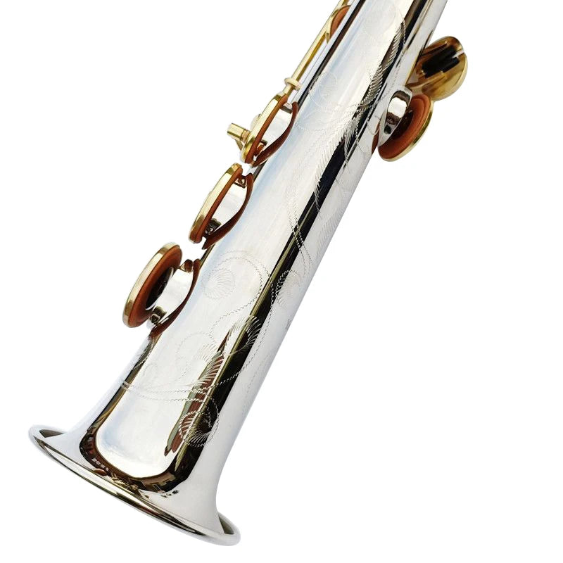 Made in Japan  Soprano Saxophone WO37 Silvering Nickel Key With Case Sax Soprano musical instrument Mouthpiece Ligature Reeds Ne