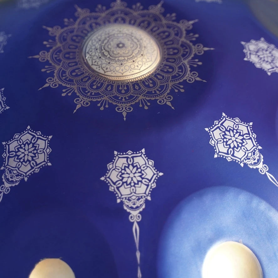 MMOOKA Mandala Handpan Drums Nitriding Steel 9/10 Notes 22 Inches Worry Free Drum Instrument for Beginners' Percussion Hand Drum
