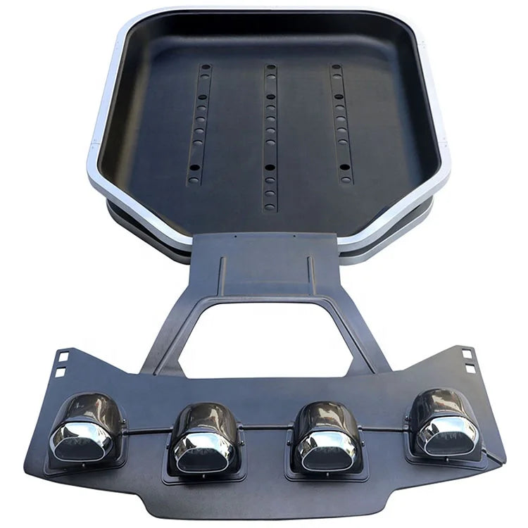 Manufacturer Aviation Aluminum Alloy Cold and Hear Resistant engineering ABS  Car Roof Luggage Rack Car with Spotlight