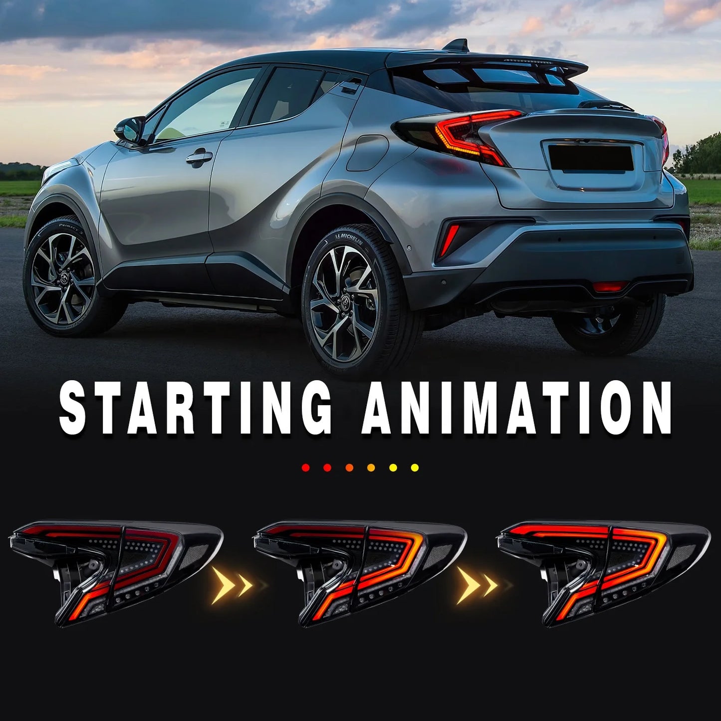 Manufacturer großhandel For  C-HR CHR 2017-2020 Tail Lights Tail Lights Fog lampe Rear Lamp DRL + Brake + Park + Signal li