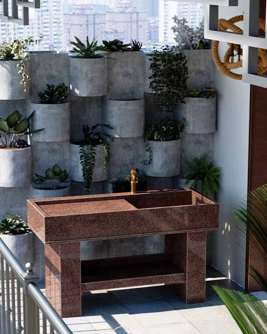 Marble laundry pool with washboard and basin integrated outdoor courtyard indoor laundry pool stone wash basin sink