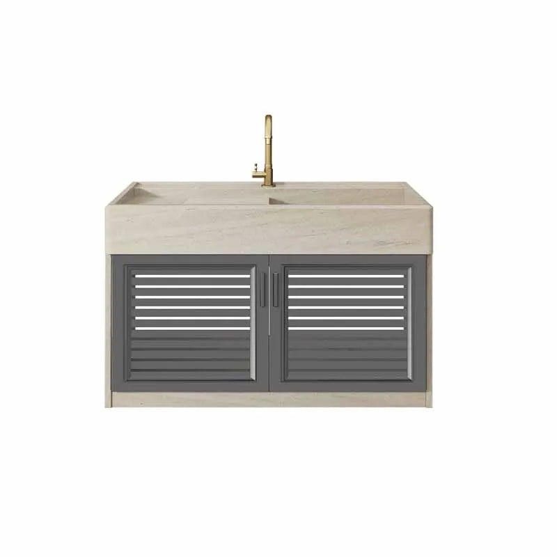 Marble laundry sink with washboard integrated sink, garden outdoor laundry table, home courtyard sink, basin customization