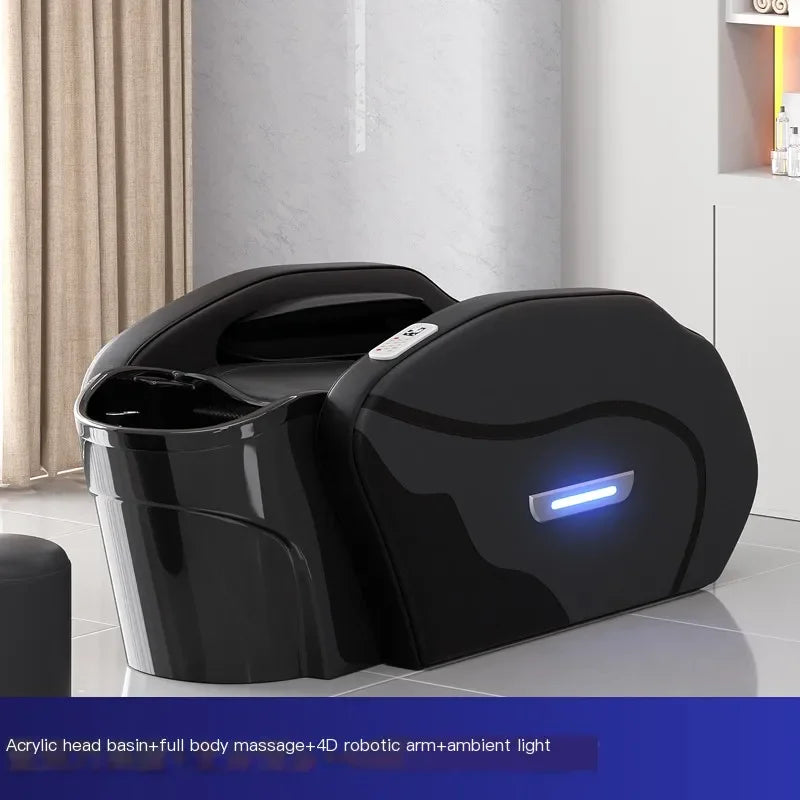 Massage Head Spa Shampoo Chair Luxury Smart Water Circulation Hair Salon Equipments Chair Shampouineuse Furniture MQ50SC