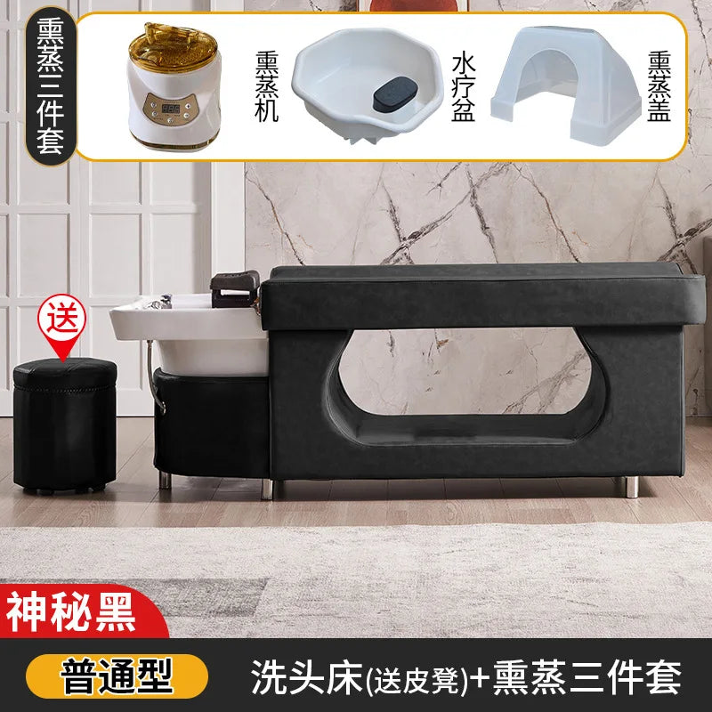 Massage head therapy bed, hair salon, beauty salon, hot water heater, constant temperature water circulation fumigation, Thai st