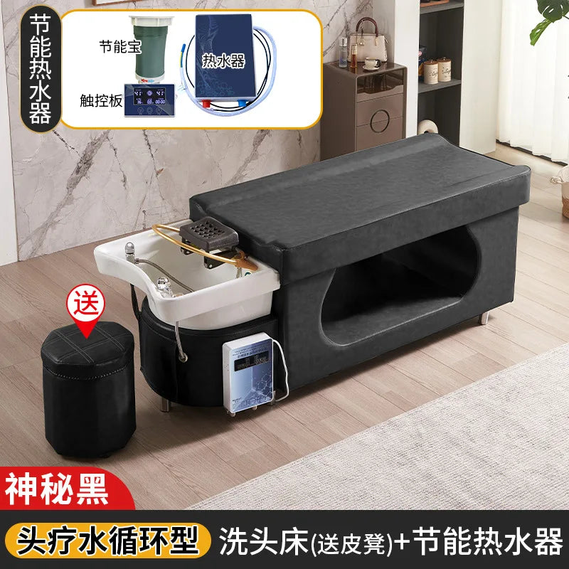 Massage head therapy bed, hair salon, beauty salon, hot water heater, constant temperature water circulation fumigation, Thai st